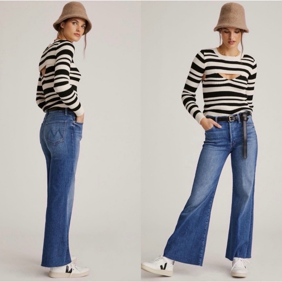 Mother The Tomcat Roller Fray Jeans in A Groovy Kind Of Love Size 27 - Picture 12 of 13